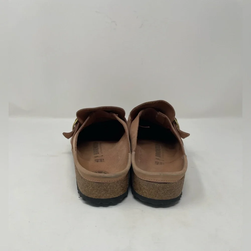Birkenstock Women Leather Buckley Clog Mules Shoes Size 40 - Picture 6 of 9